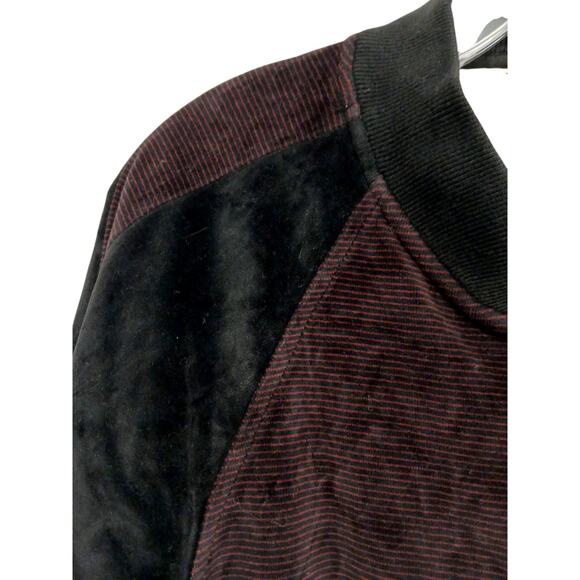 Authentic Christian Dior Zip Up Jacket Sz L Burgundy Party Elegant Sporty Golf - Picture 2 of 10